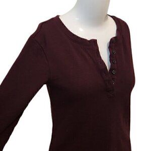 [Vintage America] Maroon with Blue Stripes - Sz S